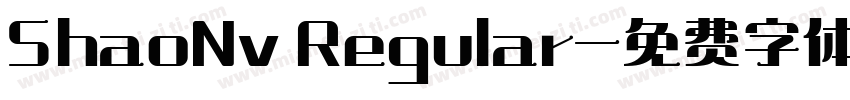 ShaoNv Regular字体转换